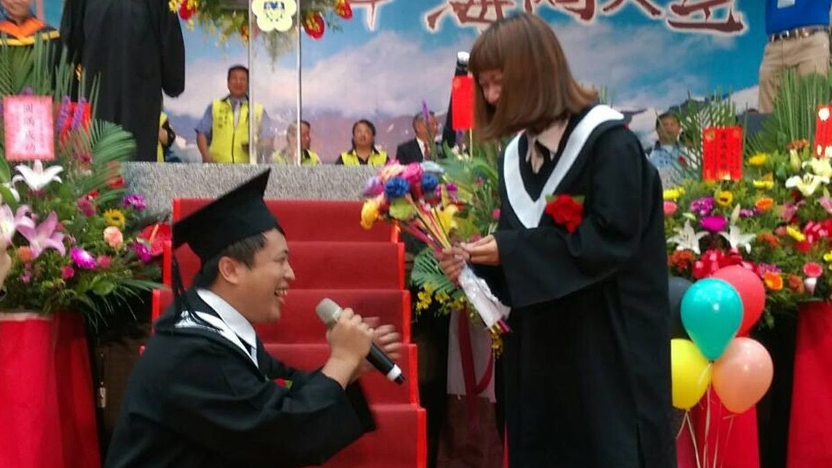 攀越高峰海闊天空 大華科大畢業典禮溫馨 攀越高峰海闊天空 大華科大畢業典禮溫馨