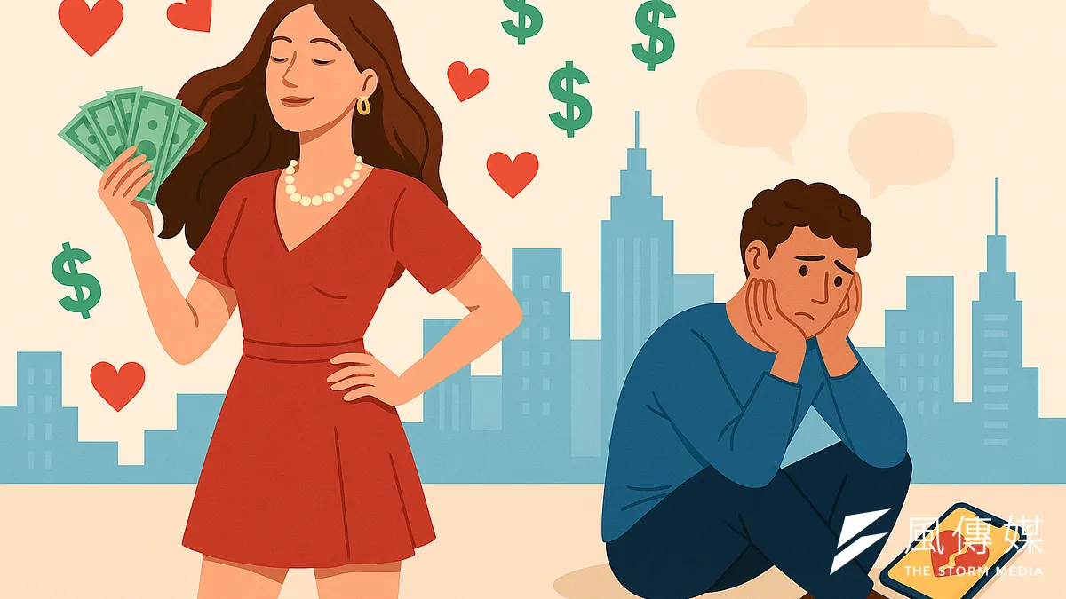 経済的独立の女性がシングルを誇りにする一方で、男性はパートナーを見つけるのに苦労している。(ChatGPTによる描画) 経済的独立の女性がシングルを誇りにする一方で、男性はパートナーを見つけるのに苦労している。(ChatGPTによる描画)