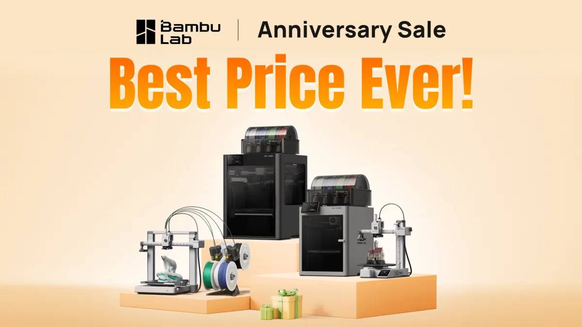 Bambu Lab Store Hits Record-Low Prices -- Including First-Ever Discounts on P2S, H2S and H2C