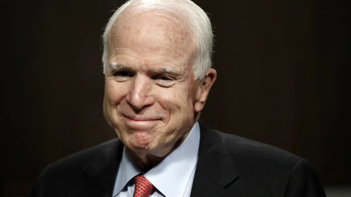 美國聯邦參議院軍事委員會主席馬侃(John McCain)(AP)