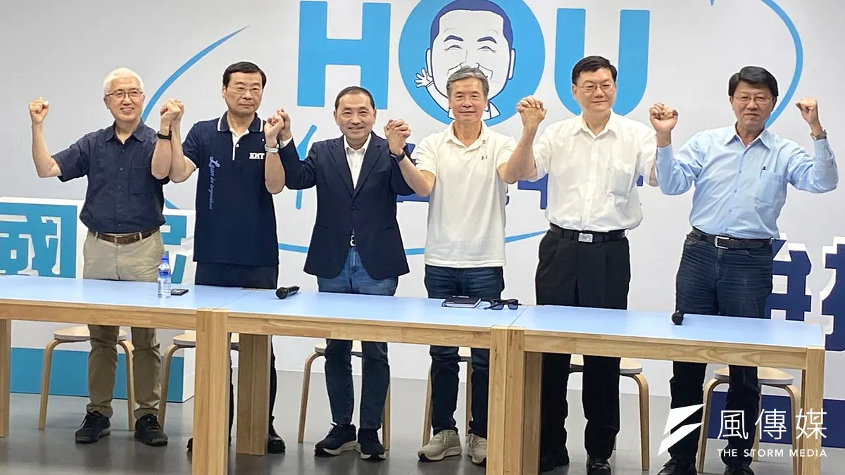 市長侯友宜表示,競選辦公室將於7月1日正式對外,金溥聰執行長將負責選舉策略規劃與執行,統合所有戰力。 (圖/李梅瑛攝)