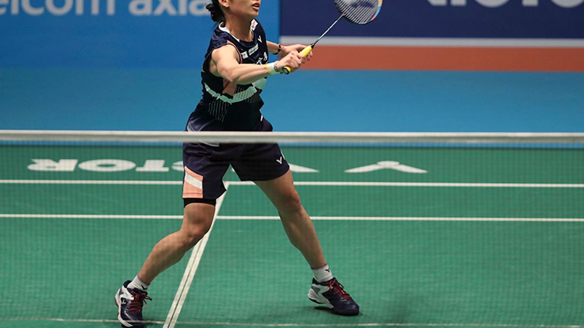 印度羽球公開賽女子單打冠軍戰,戴資穎雖然丟掉第一局處於落後,但隨即回穩,最後連趕2局,擊敗中國好手陳雨菲成功奪冠。(美聯社) 印度羽球公開賽女子單打冠軍戰,戴資穎雖然丟掉第一局處於落後,但隨即回穩,最後連趕2局,擊敗中國好手陳雨菲成功奪冠。(美聯社)