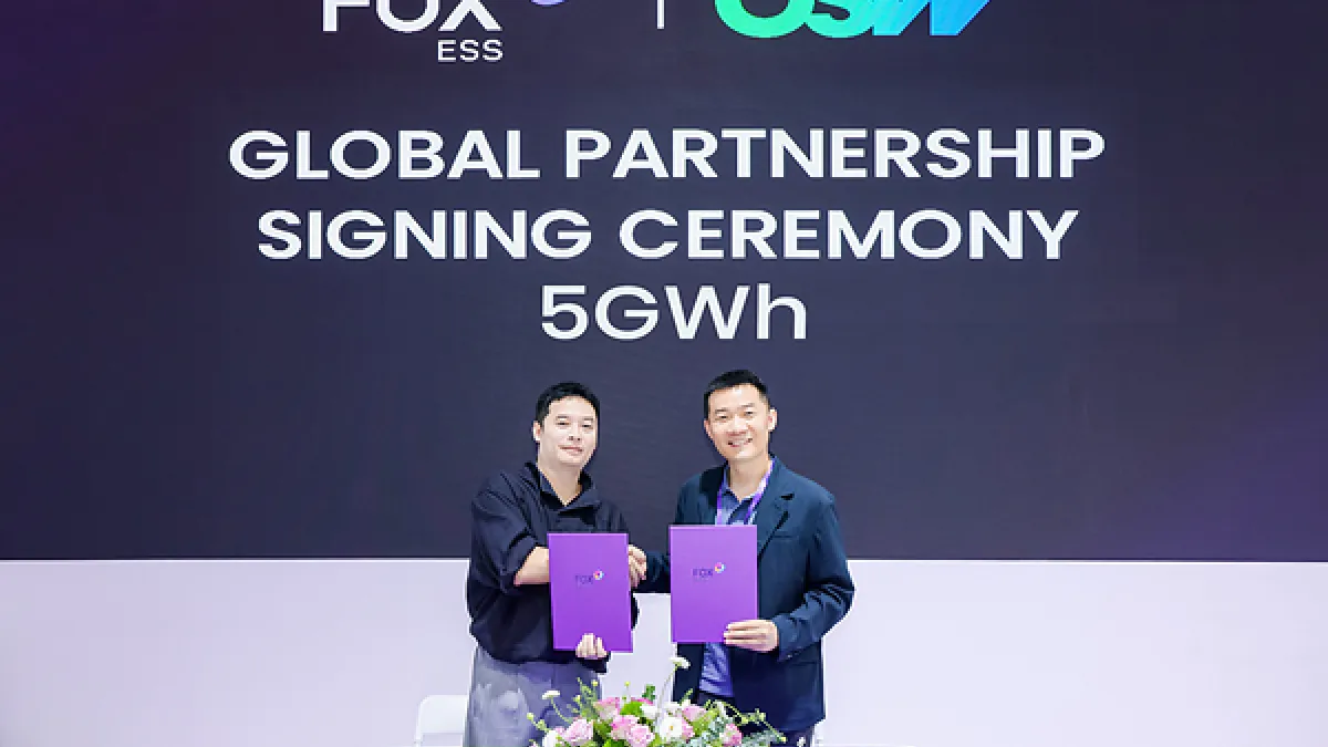 Fox ESS and OSW Sign 5GWh Strategic Energy Storage Agreement, Strengthening Global Expansion Efforts