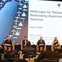 DSET recently convened a supply chain resilience forum in Taipei, bringing together US and Ukrainian defense and industry figures to discuss Taiwan's drone industry and asymmetric warfare. (Photo: Chang Yu-ping) DSET recently convened a supply chain resilience forum in Taipei, bringing together US and Ukrainian defense and industry figures to discuss Taiwan's drone industry and asymmetric warfare. (Photo: Chang Yu-ping)
