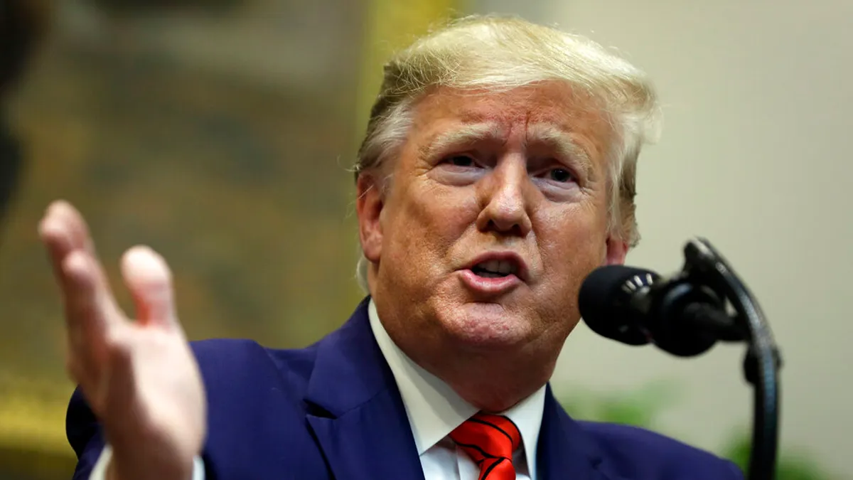 美國總統川普。(美聯社)