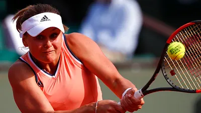 烏克蘭女將科斯洛娃(見圖)首戰爆冷淘汰去年法網冠軍奧斯塔朋科。(美聯社)