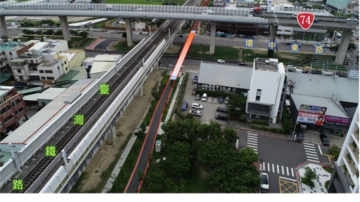 台中潭子區74號橋下環中東路自行車跨橋工程,持續向中央爭取補助經費。(圖/台中市政府) 台中潭子區74號橋下環中東路自行車跨橋工程,持續向中央爭取補助經費。(圖/台中市政府)