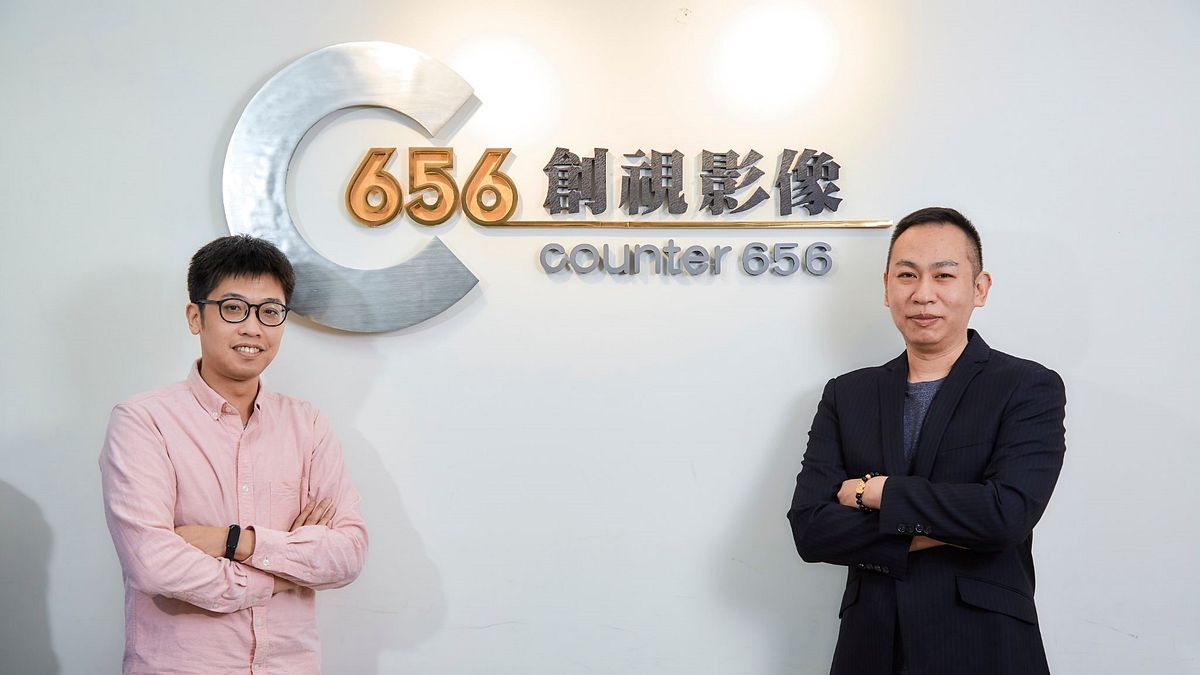 Counter656創視影像的創辦人黃興良(John H.S)與副理兼MIS石智方(Robin Shih)。 Counter656創視影像的創辦人黃興良(John H.S)與副理兼MIS石智方(Robin Shih)。