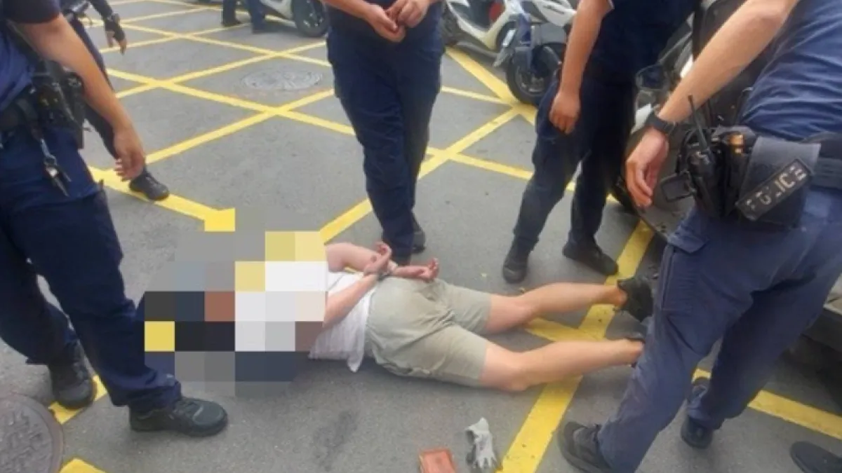 新北觀音山驚傳隨機砍人,至少7人頭部遭砍傷。(圖/民眾提供)
