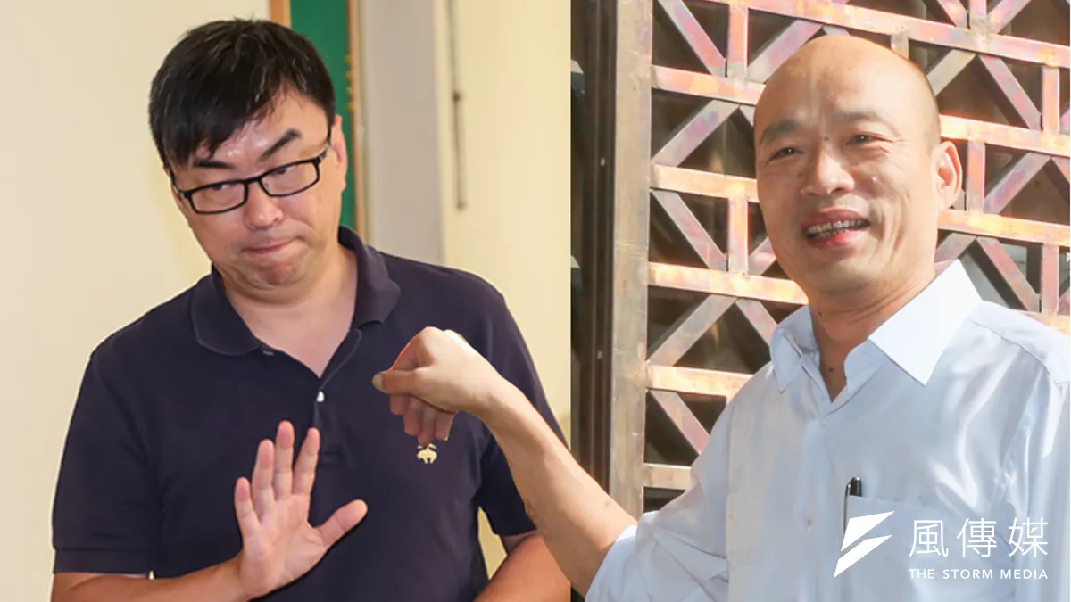 台北農產運銷公司總經理韓國瑜(右)近期興起了代表國民黨再戰「萬華─中正」區域立委的念頭,對決民進黨立委段宜康。(資料照,陳明仁、顏麟宇攝/影像合成:風傳媒) 台北農產運銷公司總經理韓國瑜(右)近期興起了代表國民黨再戰「萬華─中正」區域立委的念頭,對決民進黨立委段宜康。(資料照,陳明仁、顏麟宇攝/影像合成:風傳媒)