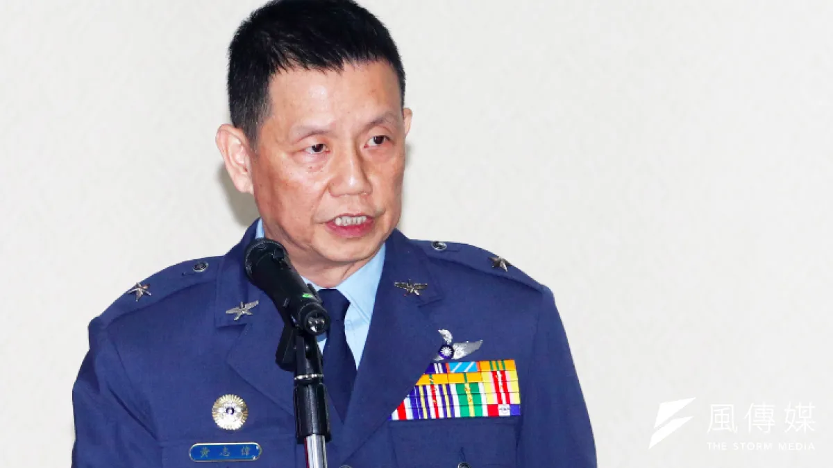 空軍參謀長黃志偉中將。(蘇仲泓攝)