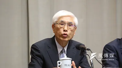 衛福部長林奏延WHA返國後,舉行記者會。(蔡耀徵攝)