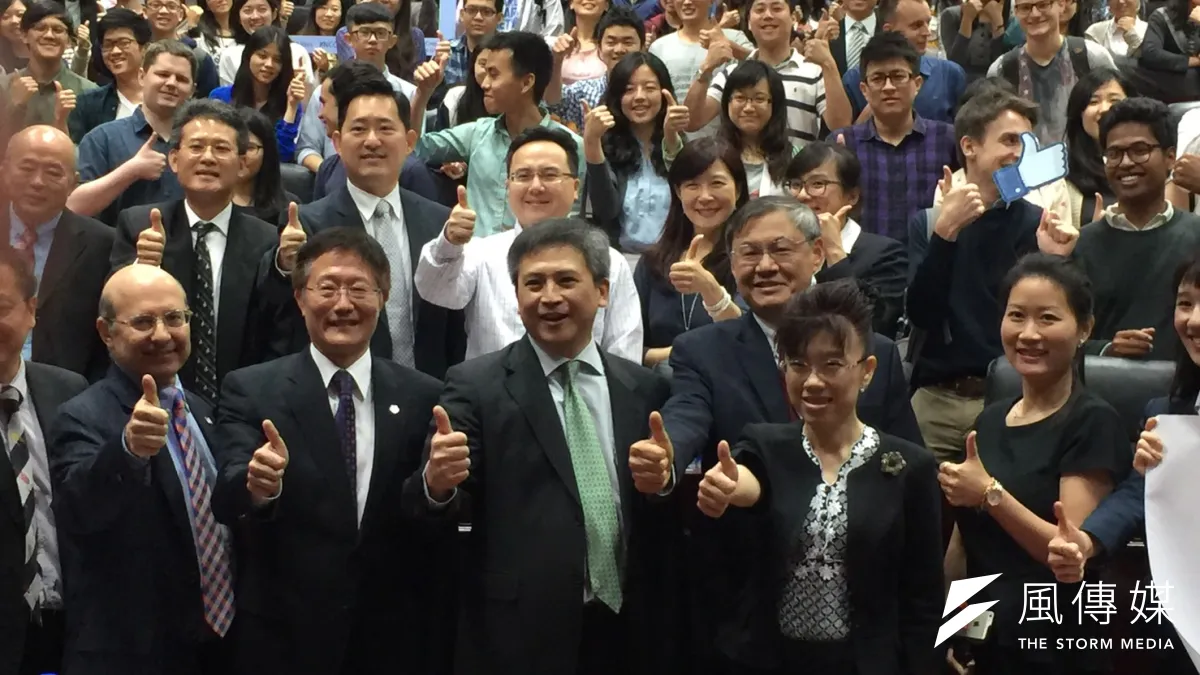 AIT台北處長梅健華28日赴政大演講。(仇佩芬攝)