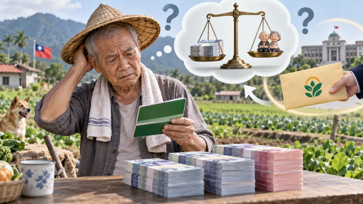 「銀行存款已經有500萬元,是不是就不能領老農津貼了?」不少人在看到老農津貼設有「500萬元排富門檻」時,容易把它理解成個人總資產限制,甚至擔心存款、股票或手上的黃金只要合計超過500萬元,就會失去請領資格。(示意圖/AI生成)