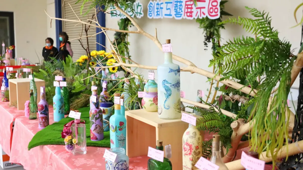 花蓮縣環境保護局推動廢玻璃回收,為守護花蓮盡一份心力。(圖/花蓮縣政府環境保護局提供)