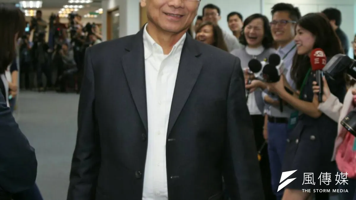 曾參選新北市長失利的民進黨前行政院長游錫堃,將與新北市議會黨團組成「影子新北市政府」,監督新北市長朱立倫施政。(陳明仁攝)