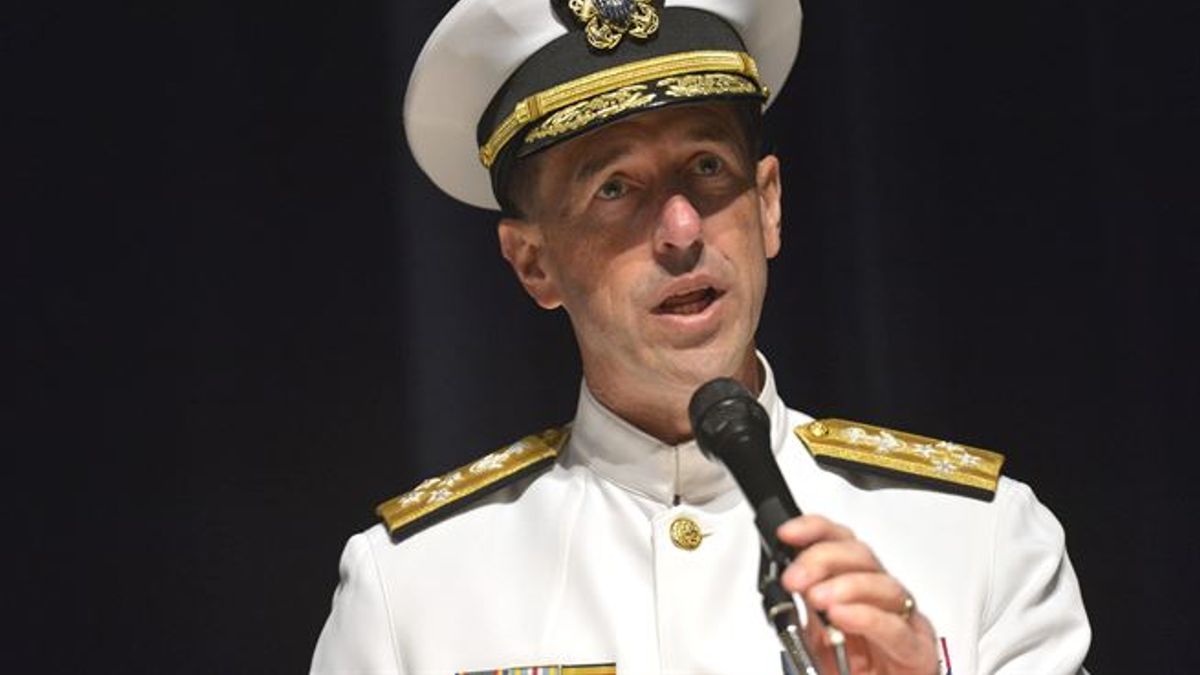 美國海軍軍令部長李察遜(John Richardson)。(取自美國國防部網站) 美國海軍軍令部長李察遜(John Richardson)。(取自美國國防部網站)