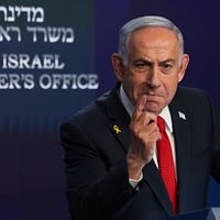 イスラエル首相ネタニヤフ氏。(AP通信) イスラエル首相ネタニヤフ氏。(AP通信)