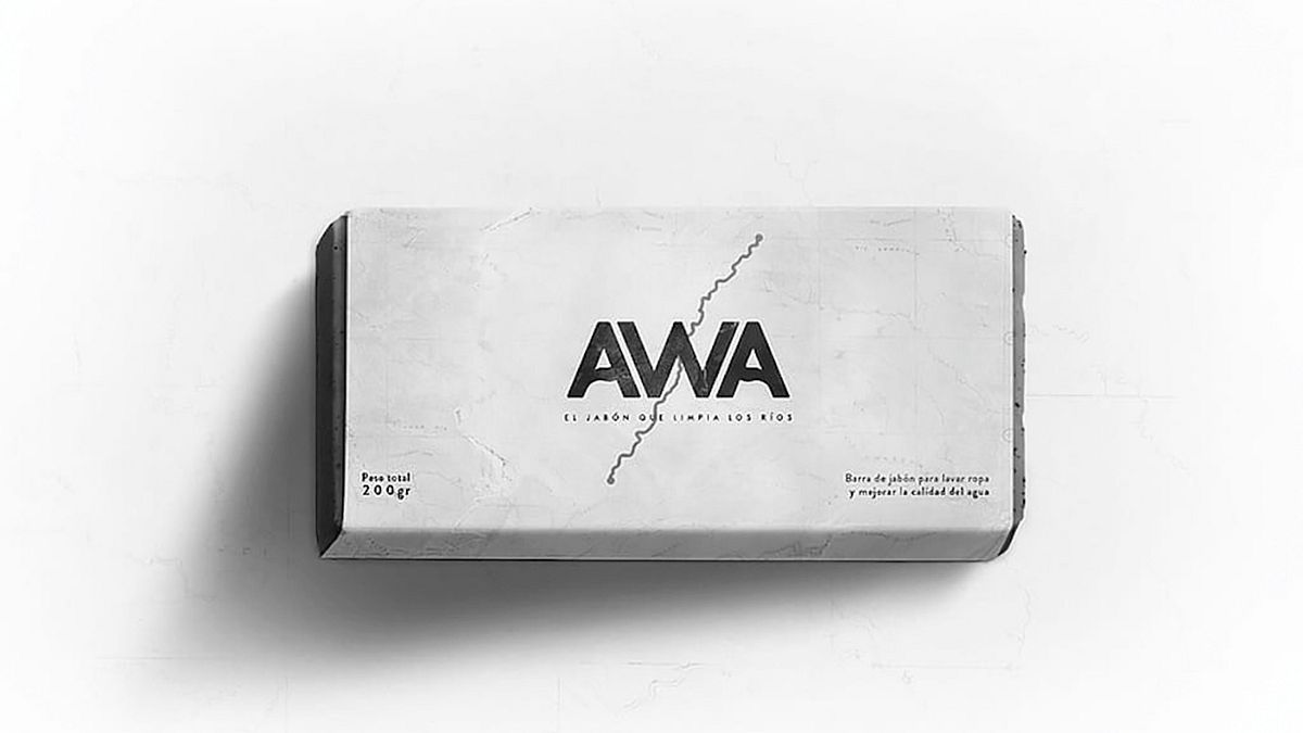 Andea希望它的「AWA」肥皂,不但能讓當地居民在河邊洗衣服,還能同時淨化河川。(圖/Andea) Andea希望它的「AWA」肥皂,不但能讓當地居民在河邊洗衣服,還能同時淨化河川。(圖/Andea)