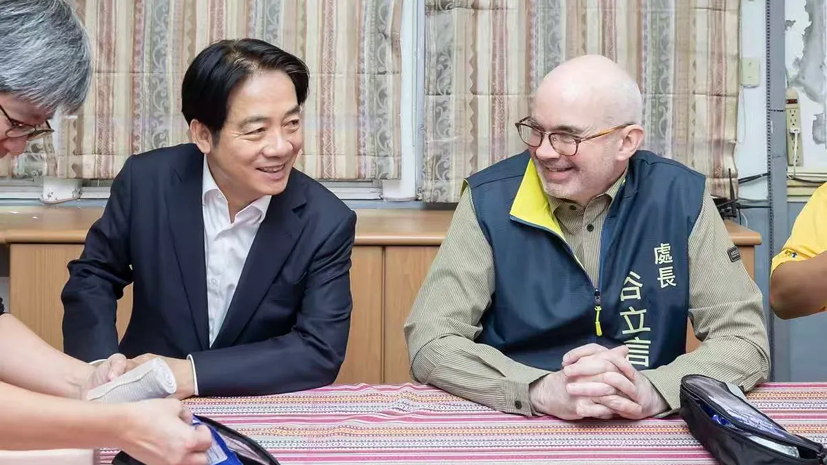 AIT處長谷立言與總統賴清德。(取自臉書) AIT處長谷立言與總統賴清德。(取自臉書)