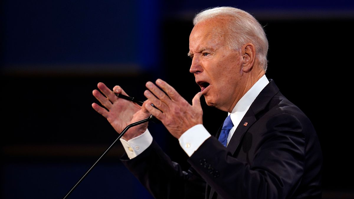 2020年10月22日民主黨總統候選人拜登出席美國大選最終場辯論會(AP) 2020年10月22日民主黨總統候選人拜登出席美國大選最終場辯論會(AP)