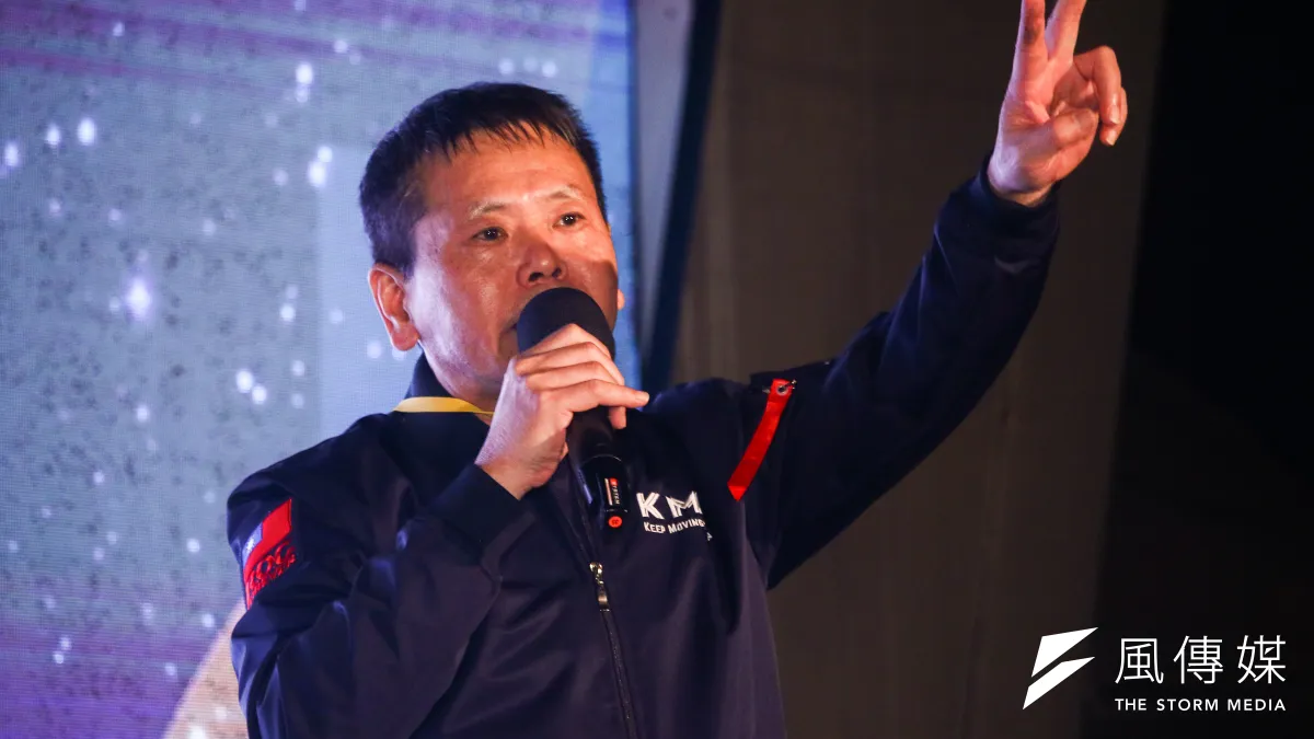 公投完敗,反萊豬公投提案人林為請辭國民黨副秘書長,却又宣布參選立法院總召。(蔡親傑攝)