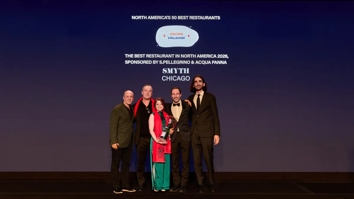 SMYTH IN CHICAGO IS NAMED NO.1 IN THE LIST OF NORTH AMERICA'S 50 BEST RESTAURANTS 2026