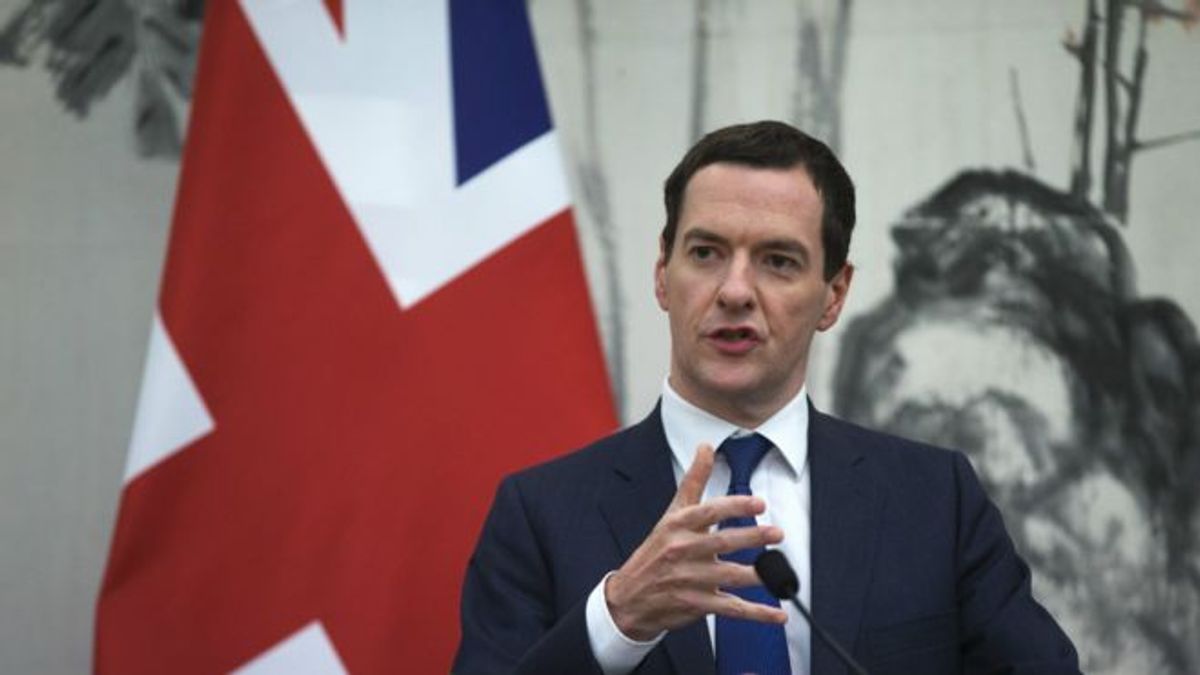 奧斯本周一在北京與馬凱共同主持第七次中英經濟財金對話,在記者會上發表談話。(BBC中文網) 奧斯本周一在北京與馬凱共同主持第七次中英經濟財金對話,在記者會上發表談話。(BBC中文網)