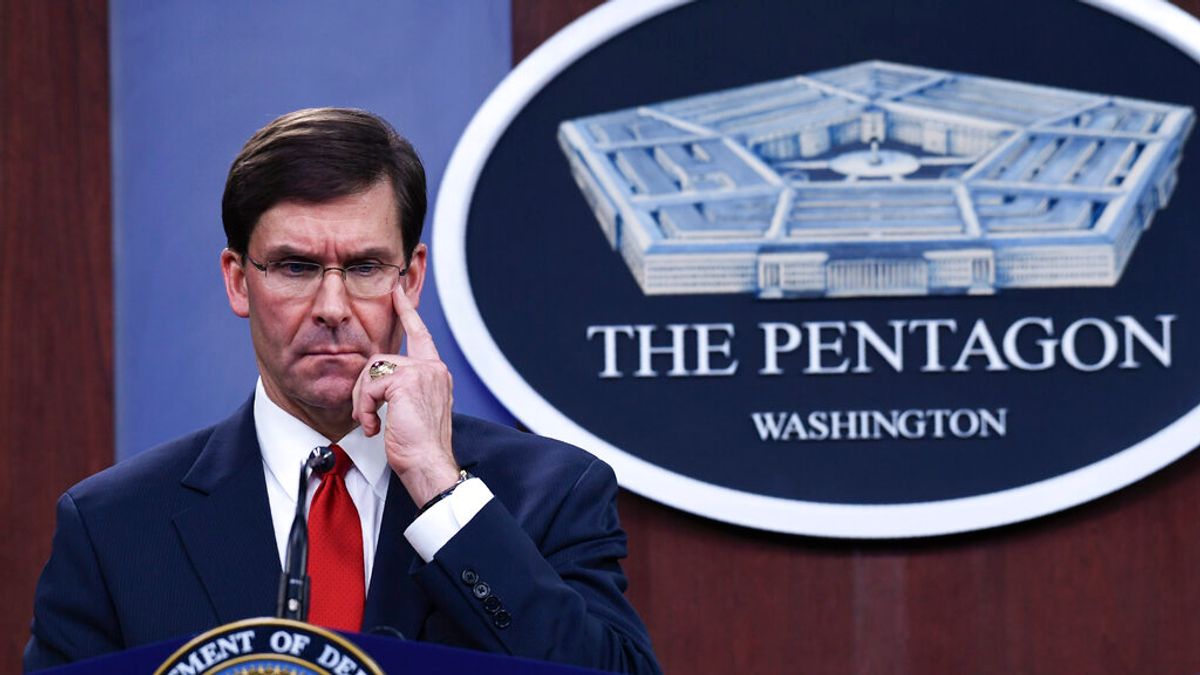 美國國防部長艾斯培。(美聯社) 美國國防部長艾斯培。(美聯社)