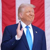 アメリカ大統領トランプ。(AP通信) アメリカ大統領トランプ。(AP通信)