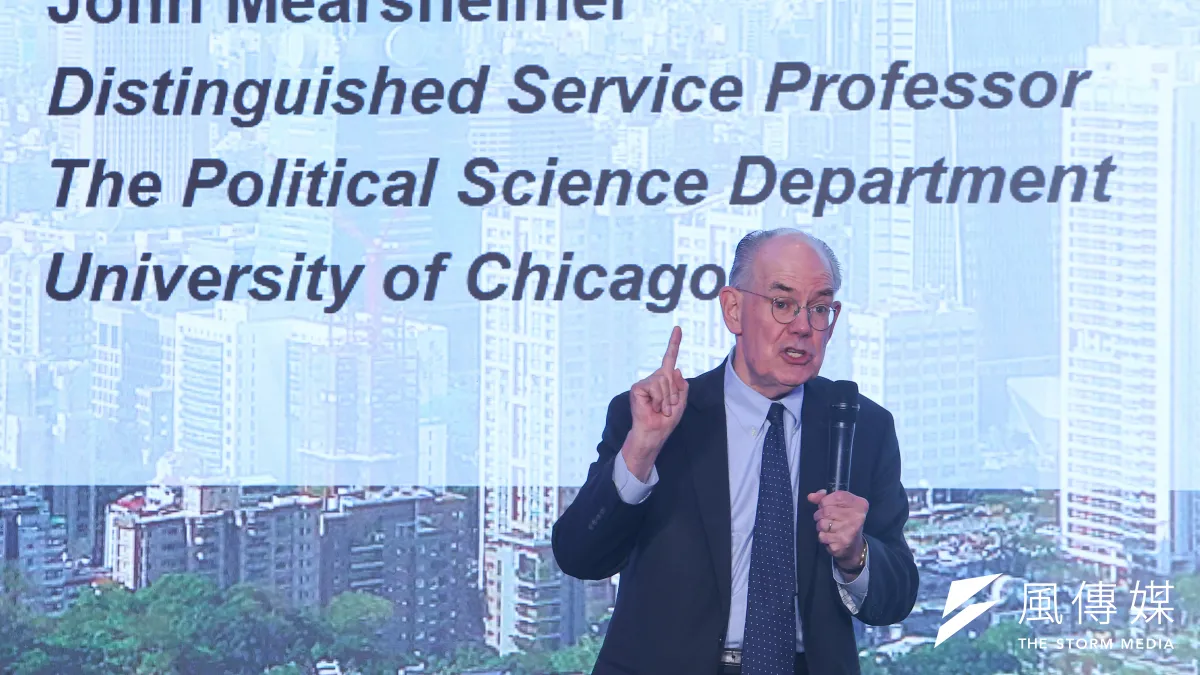 芝加哥大學政治學院教授約翰 米爾斯海默(John Mearsheimer)11日出席香格里拉高峰會2023台灣地緣政治高峰論壇。(顏麟宇攝)