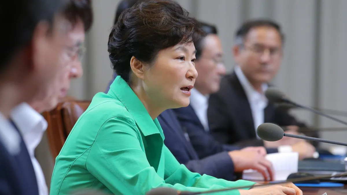 南韓總統朴槿惠強調這次板門店會談就是要北韓道歉。(美聯社)