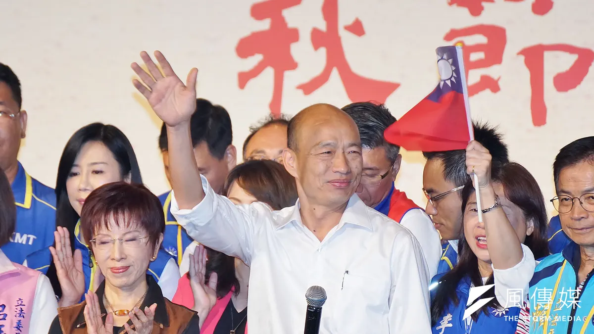 高雄市長韓國瑜出席國民黨「2019年大陸台商中秋聯歡茶會」。(盧逸峰攝) 高雄市長韓國瑜出席國民黨「2019年大陸台商中秋聯歡茶會」。(盧逸峰攝)