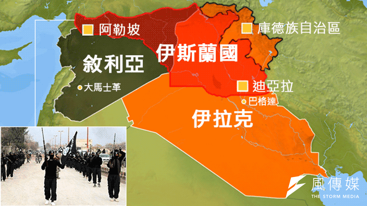 ISIL29日宣布,在佔領區上建立伊斯蘭國。(製圖:風傳媒/李承祐) ISIL29日宣布,在佔領區上建立伊斯蘭國。(製圖:風傳媒/李承祐)