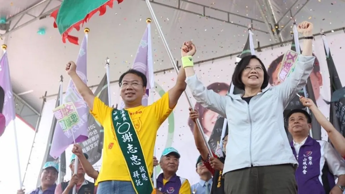 馬習會後,民進黨總統參選人蔡英文馬不停蹄在中台灣輔選。(取自蔡英文臉書)