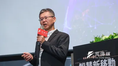 台達電智慧能源方案事業部資深處長艾祖華27日出席「智慧新移動」論壇。(顏麟宇攝)