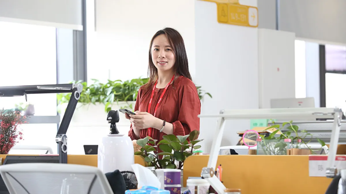 台大女孩周思妤,努力在中國找到自己的位置。(圖/遠見雜誌,攝影張智傑)
