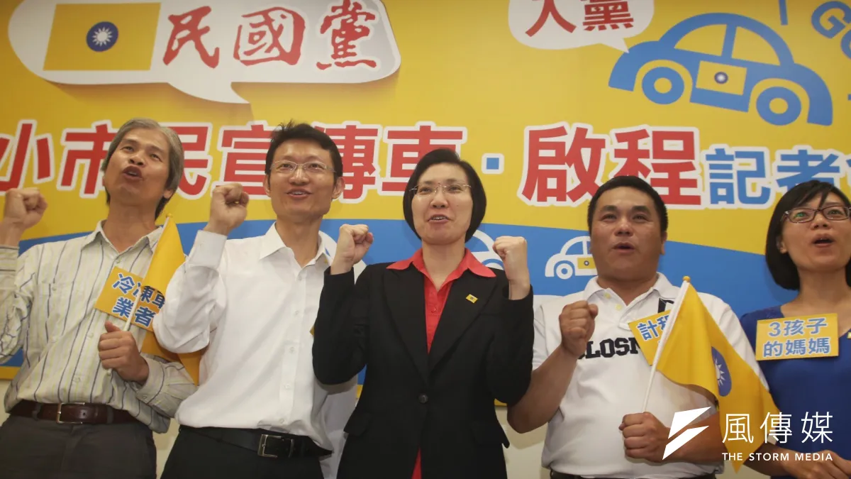 民國黨主席徐欣瑩(中)23日表示,民國黨將會有自己的總統人選,將待適當時機公布。(資料照片,林韶安攝)