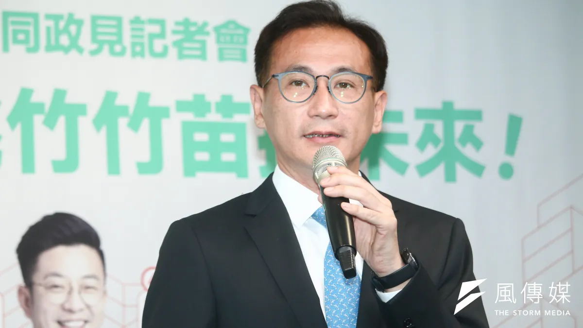 民進黨召開「護國群山顧台灣,桃竹竹苗拚未來」共同政見發表記者會,圖為桃園市長參選人鄭運鵬。(資料照,蔡親傑攝)