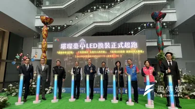 台中市政府宣布全面啟動LED節能路燈換裝工程,完工後將大幅提升節能減碳效率,強化夜間照明品質,邁向淨零永續目標。(圖/王秀禾攝)