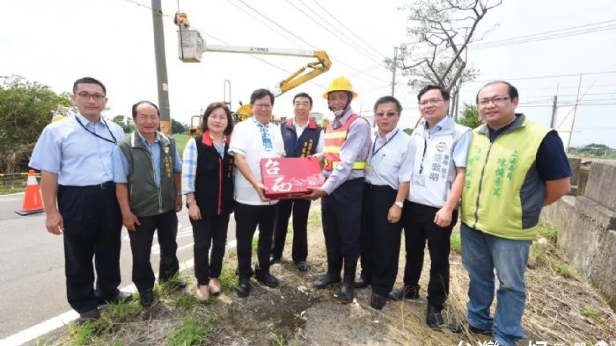 視察楊梅、新屋復電情形 鄭文燦肯定台電同仁辛勞