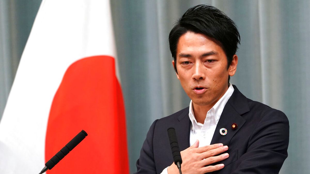 曾任環境大臣的小泉進次郎。(美聯社) 曾任環境大臣的小泉進次郎。(美聯社)