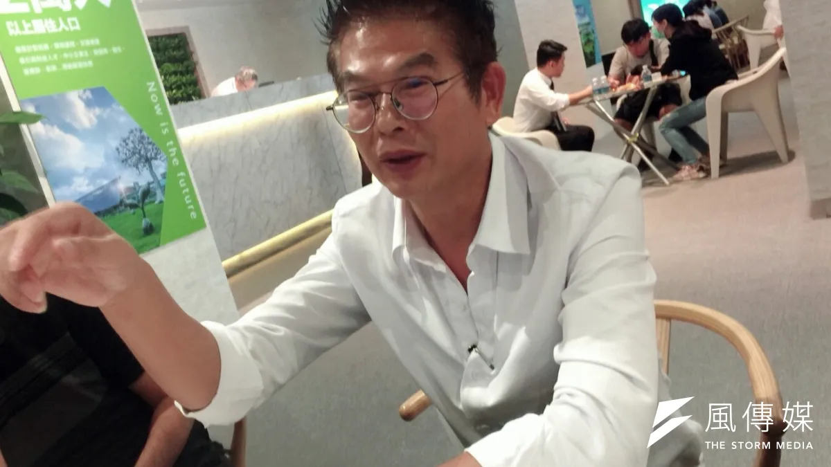 三富地產總經理鍾增榮創業作「三富樂樂」,開盤第1天就賣了65戶。(圖/徐炳文)