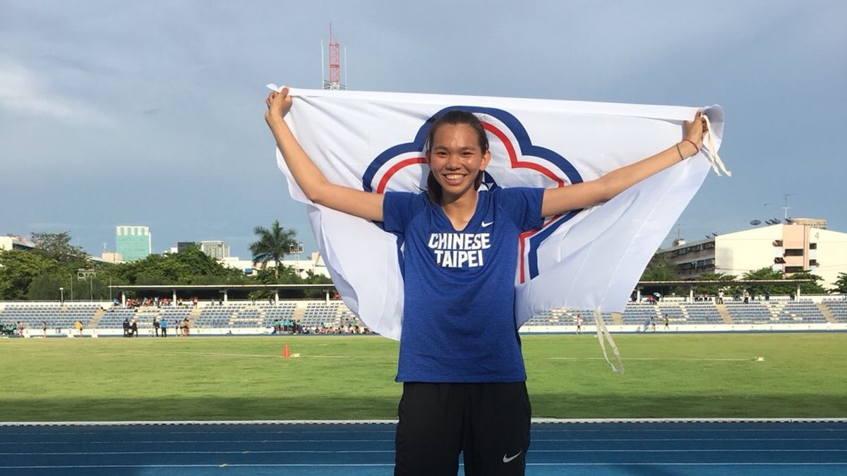 蔡瀞瑢在泰國2018年泰皇盃田徑邀請賽拿下跳高金牌。(圖/雲林縣政府提供) 蔡瀞瑢在泰國2018年泰皇盃田徑邀請賽拿下跳高金牌。(圖/雲林縣政府提供)