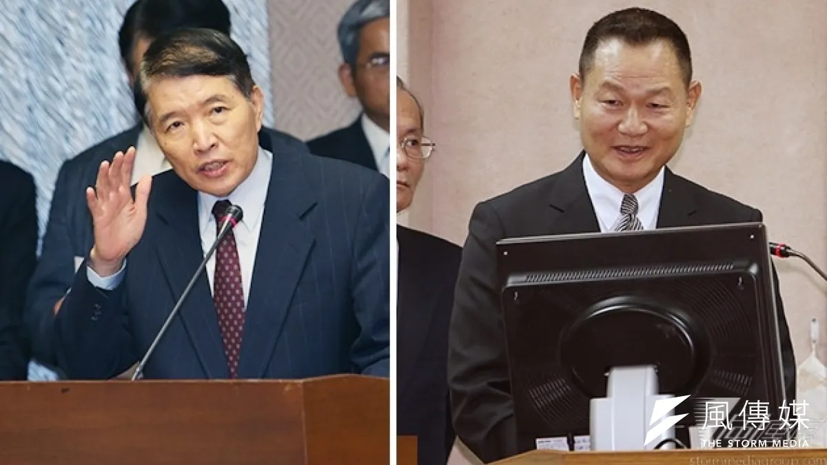 新國安局長人選,馬總統屬意國防部國防部軍備副部長李翔宙上將(右)和參謀總長高廣圻兩人中擇一。(吳逸驊攝)
