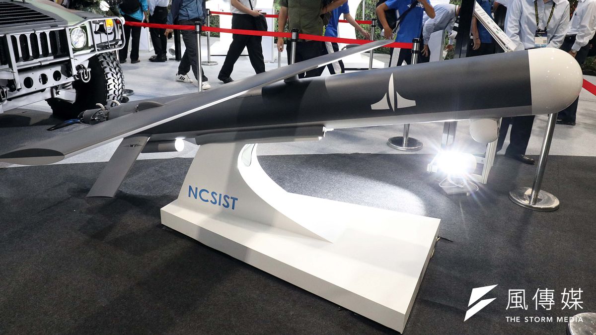 軍方於台北航太暨國防工業展中展出巡飛彈二型,展現研發量能。(蘇仲泓攝) 軍方於台北航太暨國防工業展中展出巡飛彈二型,展現研發量能。(蘇仲泓攝)