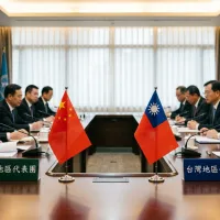 大陸地區和台灣地區坐上談判桌的時機尚未到來。(AI生成示意照) 大陸地區和台灣地區坐上談判桌的時機尚未到來。(AI生成示意照)