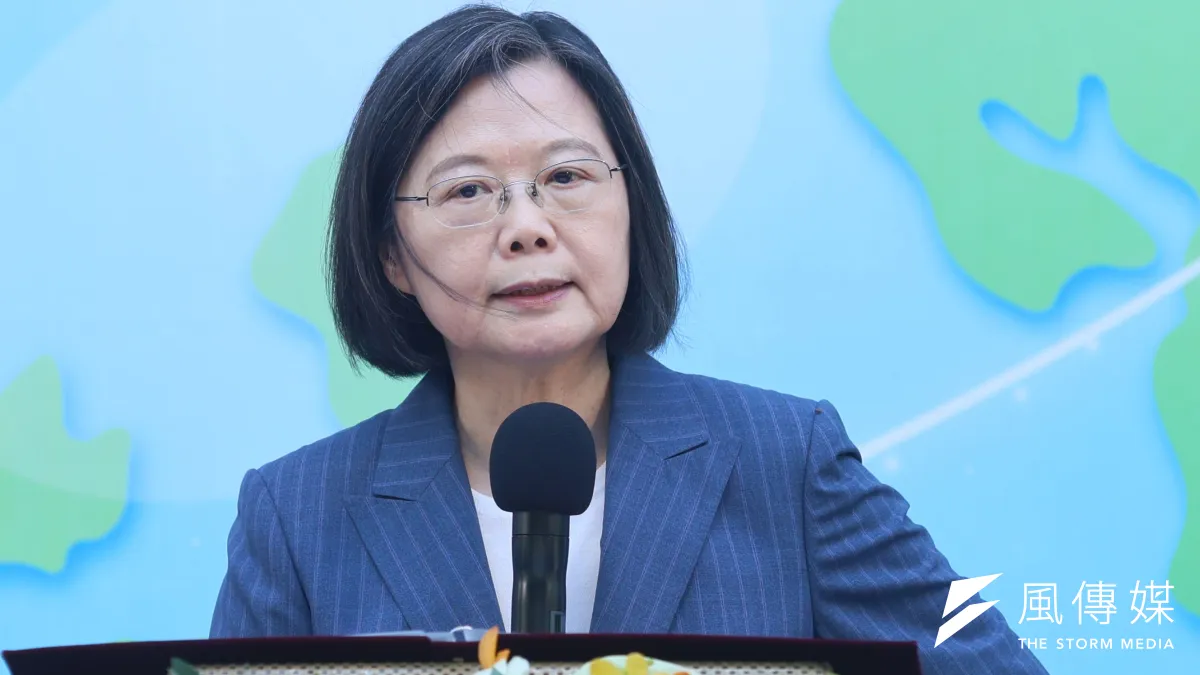 總統蔡英文出席「環境部揭牌暨部長布達典禮」。(資料照,柯承惠攝)