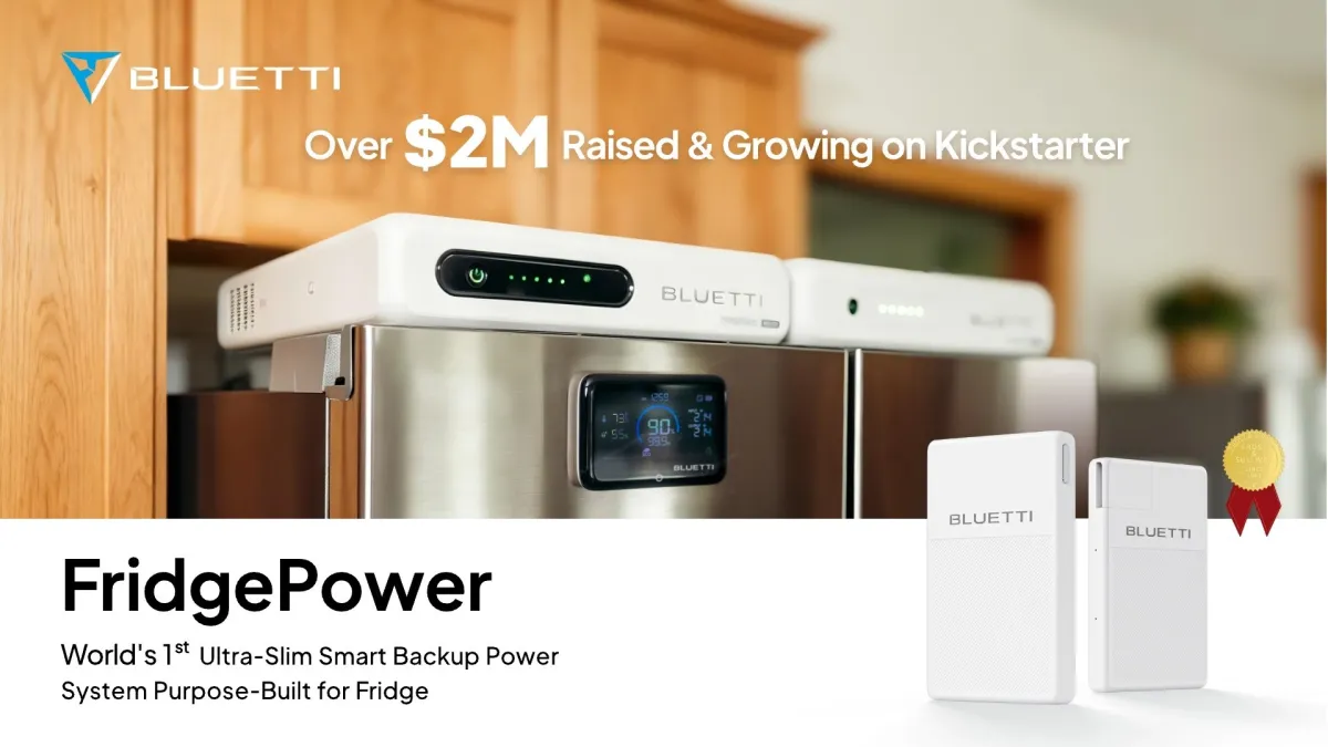 BLUETTI FridgePower Hits $2M Milestone and Global Award Ahead of Retail Launch