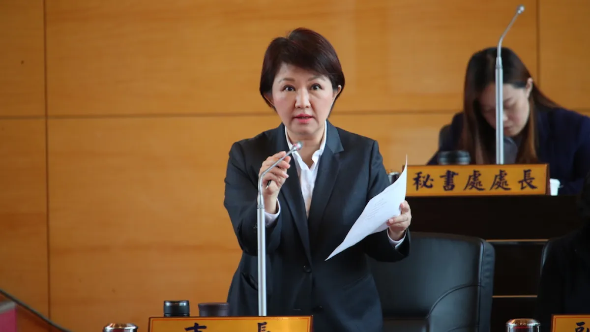 台中市捷運綠線工程施工目前已完成82.91%,市長盧秀燕說,在安全的考量下,有望在明年底順利通車。(資料照,臺中市政府提供)